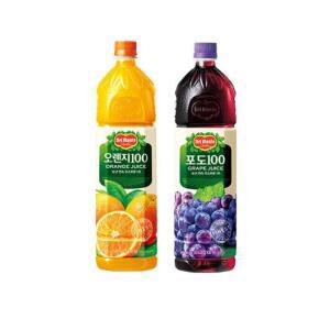 [롯데칠성음료] 델몬트 오렌지 1.5L 6입+포도 1.5L 6입
