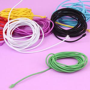 둥근 고무줄 우동끈 3미터 7색 운동화끈 수예용고무줄