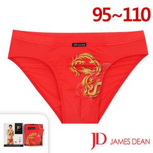 [제임스딘]섹시 골드드레곤 자카드 남성 브리프팬티1종(JHMPZ081)95-110/행운 빨간팬티