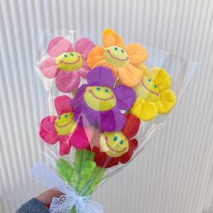 장미꽃인형 스마일 인형꽃 32cm 꽃 해바라기 인형 스마일꽃다발