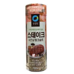 청정원 스테이크시즈닝 핑크솔트 140g 허브솔트