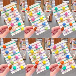 얌뚱이 방울 케이스 세트 머리끈 헤어 악세사리 칼라 선물 예쁜 귀여운 여아 어린이 아동