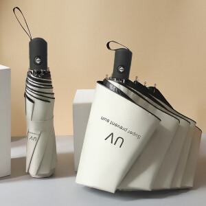 [1개+1개] UV 자외선차단 원터치 3단 접이식 장우산 암막우산