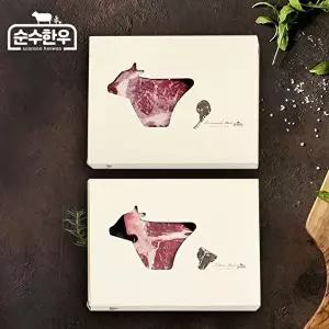 [순수한우][순수한우] 1등급 국내산 냉장 토마호크+티본 선물세트(토마호크500g+티본500g/총 1kg)