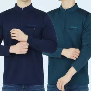 봄 여름 작업복 긴팔 등산복 상의 아웃도어 스판 기능성 건설 현장 춘추 집업 중년 남성 아빠옷 빅사이즈