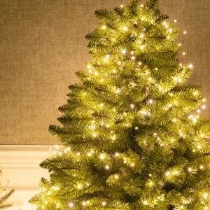 크리스마스 미니트리 지네전구 LED 건전지/코드 호환 프리미엄 200P 3in1 (어댑터포함) 검정선 조명 캠핑