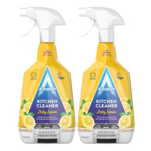 아스토니쉬 후드청소 주방 다용도 기름때 제거제 레몬 750ml 2개