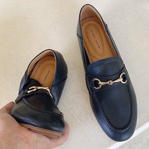 [더힐][더힐슈즈] 소가죽 2-way 체인 여성여자 로퍼 플랫슈즈 단화 1cm rumt9668