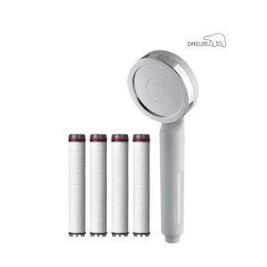 대림바스 디클린 멀티필터 샤워기 와이드형(그레이)+리필필터(4개입)SET