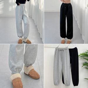 큰옷빅진 빅사이즈 당출 밴딩 조거팬츠(857)긴바지 데일리 캐주얼 추리닝 운동복 사계절 겨울기모 트레이닝