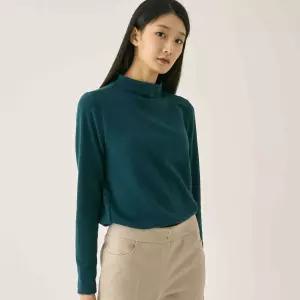 [지센] 여성 메탈져지 카울넥 티셔츠 LFTSNA03_TB