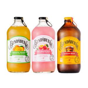 분다버그 3종(망고,핑크자몽,진저비어) 375ml x 12ea