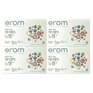 이롬 황성주생식 뉴밀 플러스 30g X 21포 4박스 1일1생식 식사대용 미숫가루 두유