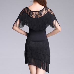 반팔 긴팔 벨리댄스복 화려한 원피스 시스루 술많이달린 밸리복 블랙 레드