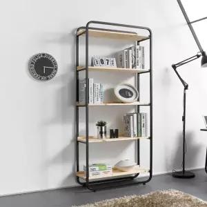 아나브 레드파인 원목 5단 800 철제 책장  착불