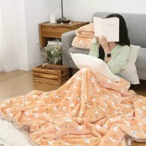 정품 대형 고밀도 2겹 밍크담요 극세사담요 무릎담요 캠핑