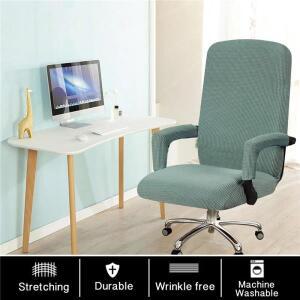 두꺼운 게임용 의자 커버 신축성 컴퓨터 회전 안락 슬립 사무실 가정 공부방 리퍼브