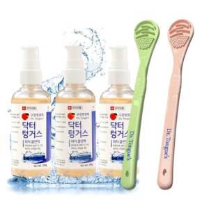 닥터텅거스 구강청결제 7통 혀클리너 4개 입냄새 구취 백태 제거