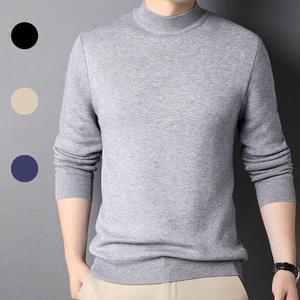 깔끔한 남성 목폴라 반목폴라 니트 터틀넥 직장인 간절기 티셔츠 스판
