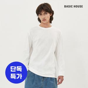 베이직하우스 순면라운드긴팔티셔츠2팩 LATS0103