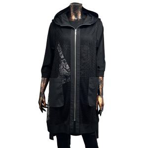 메쉬소재 후드짚업 베스트 DNM670