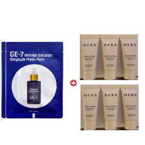 GE7 레티놀 에코 마스크2매/헤라 글로우 래스팅 24아워 래디언트 스킨 파운데이션5mlx6개(총30ml)