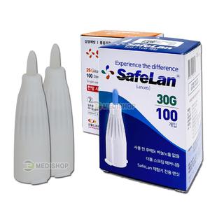 세이프란니들 26G / 30G 1박스 (100개입) 자동사혈기니들  사혈침 채혈침