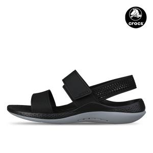 크록스 라이트라이드 360 샌들 여성 슬리퍼 블랙 라이트 그레이 206711-02G