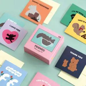 아트박스/문구앤토이스 [아이코닉] 프렌즈 미니카드 세트 대용량 편지지