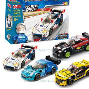 [쎄라피트]구디 스피드레이서 그랑프리 4종 세트 자동차 블럭놀이 장난감 완구