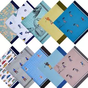 마리엔느 10매 면 손수건 선물 답례품 학생 여성 남성 손수건