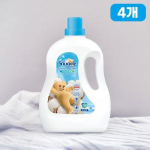 스너글 초고농축 오리지널 섬유유연제 허거블 코튼 4L 4개