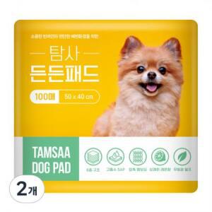 탐사 고흡수 든든패드 레몬향, 50x40cm, 100매, 2개 one option