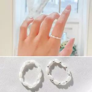 쌀알 자개 반지 만들기 세트 2type DIY 비즈 공예 재료 여름반지 핸드메이드