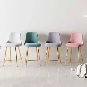 아트박스/가구느낌 시엘벨벳골드바체어 아일랜드식탁 홈바의자