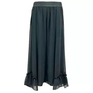 [데시데](의정부점)프릴디테일 와이드핏 쉬폰슬랙스 DOS214