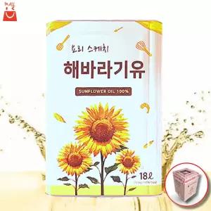 나비촌 요리스케치  해바라기유 18L 업소용 대용량