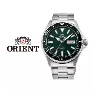 오리엔트 ORIENT 국내재고 카마수 마코 3 그린 남자 오토매틱 메탈 손목시계 RA-AA0004E39B