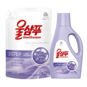 애경산업 울샴푸 후레쉬 퍼플 라일락 용기 1L/리필 1.3L 액체형 세탁세제