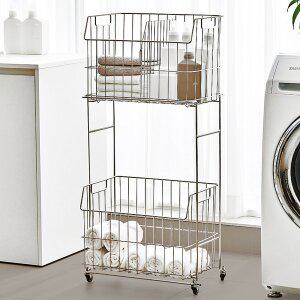 [로긴(login)]304 올스텐 이동식 세탁 빨래바구니 2단