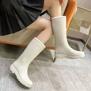 [하프클럽/]여성 롱레인부츠 폭우 가벼운 장화