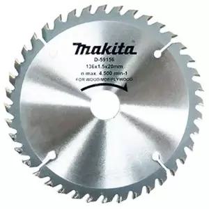 마끼다 목재용 원형톱날 125mm TCT/136 x 20 x 40T x 1.5/나무,합판 / D-59156