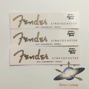 펜더 스트랫 TELE 일렉트릭 기타 워터 슬라이드 전송 헤드 스톡 데칼 스티커 3 개