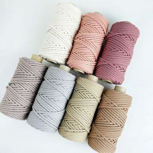 뜨게실 우동 재료 공예 고급 마크라메실 우동끈 5mm