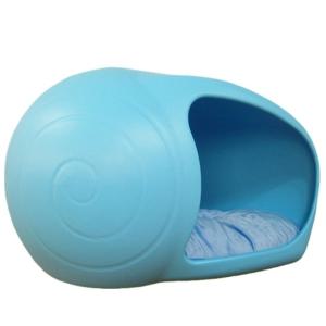 예쁜 강아지 집 달팽이 펫하우스 블루 숨숨집 (WD9F5D3)