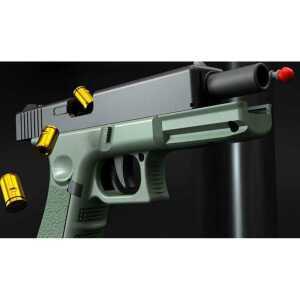전동 너프건 자동 탄피배출 글록 권총 스펀지총 소프트건 장난감