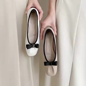 [롯데백화점]소보 띠베스 소가죽 리본장식 플랫 2cm 4cm