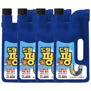 피죤 드릴펑 2L x 4개 배수구 세정제  배관청소