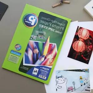 위라이즈 고광택 포토용지 A4 20매 레이저용라벨지 사진용지