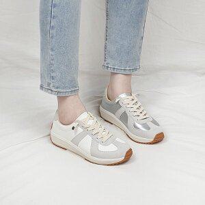 [디아]타그 국산 독일군 밴딩끈 실버 통굽 키높이 스니커즈 4cm